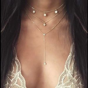 🛑 Star detail layered necklace ✨